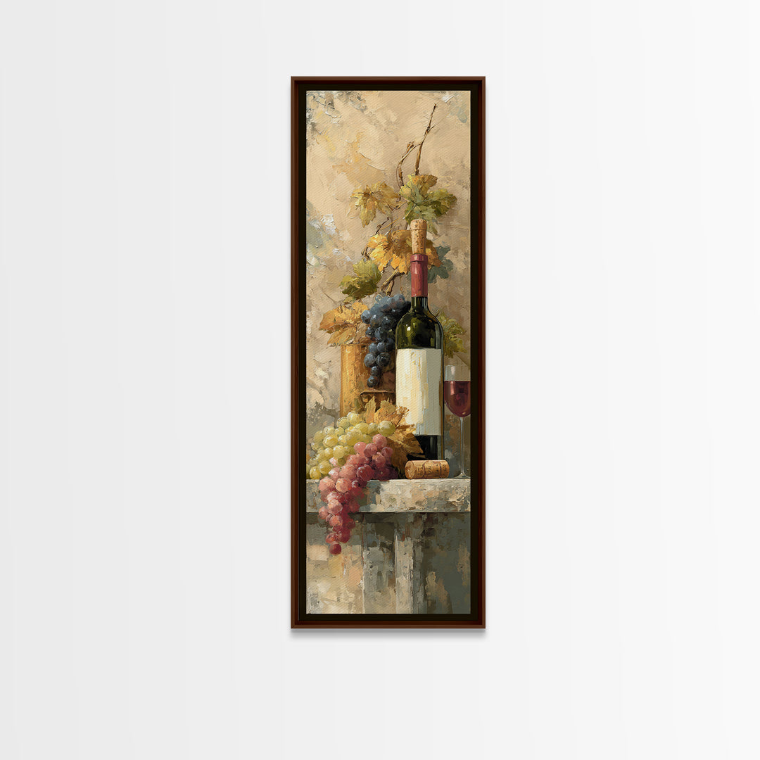 French Vineyard Hills Framed Canvas Print, Winery Art, Matisse Print, Winery Decor, Fine Art, Vineyard, Luxury Decor, WIN-1x3-92
