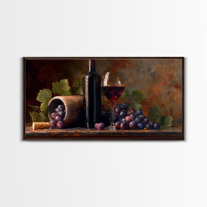 Red Wine Swirl Abstract Framed Canvas Print, Winery Art, Room Decor, Winery Decor, Abstract Art, Vineyard, Printable Wall Art, WIN-2x1-75
