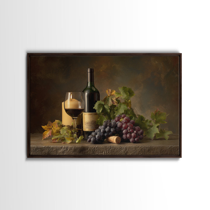 Wine Tasting Flight Rendered as Elegant Still Canvas Print, Winery Art, Wall Art Print, Winery Decor, Fine Art, Vineyard, WIN-3x2-62