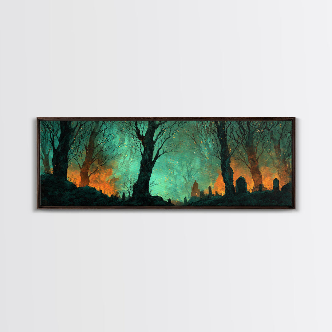 The Star-Seer Of Black Dunwich, Lovecraftian Wall Art, Extra Wide Wall Art, Canvas Print, Halloween Home Decor, Gothic Wall Art