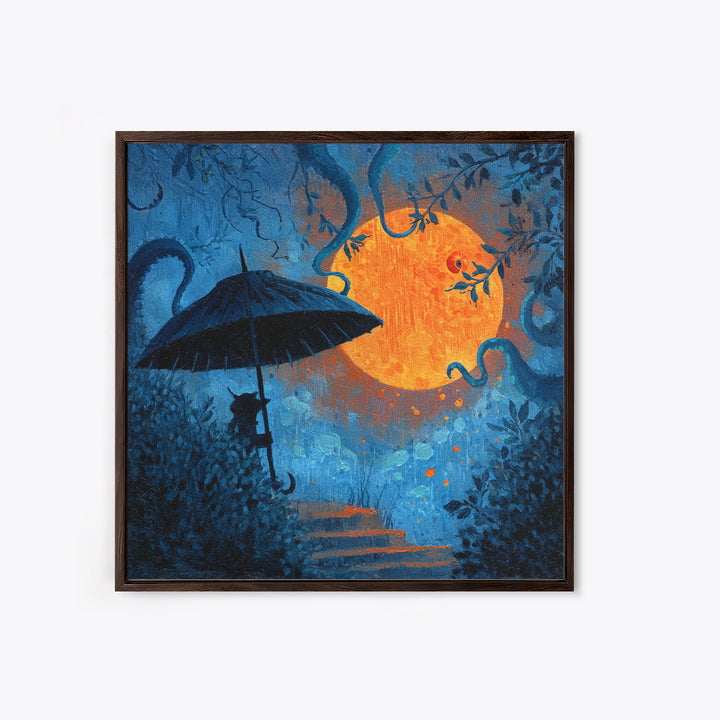 The Umbrella Of The Outer Rain, Gothic Home Decor, Square Wall Art, Canvas Print, Halloween Home Decor, Gothic Wall Art, Halloween Decor