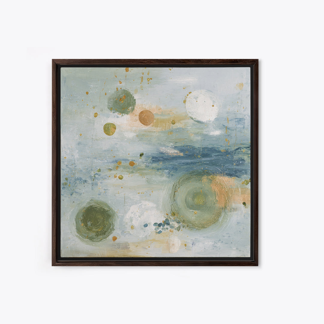 Abstract Circles Suggesting Calm Movement Canvas Print, Waiting Room Art, Abstract, Waiting Room Decor, Abstract Art, Calm, WRA-1x1-10