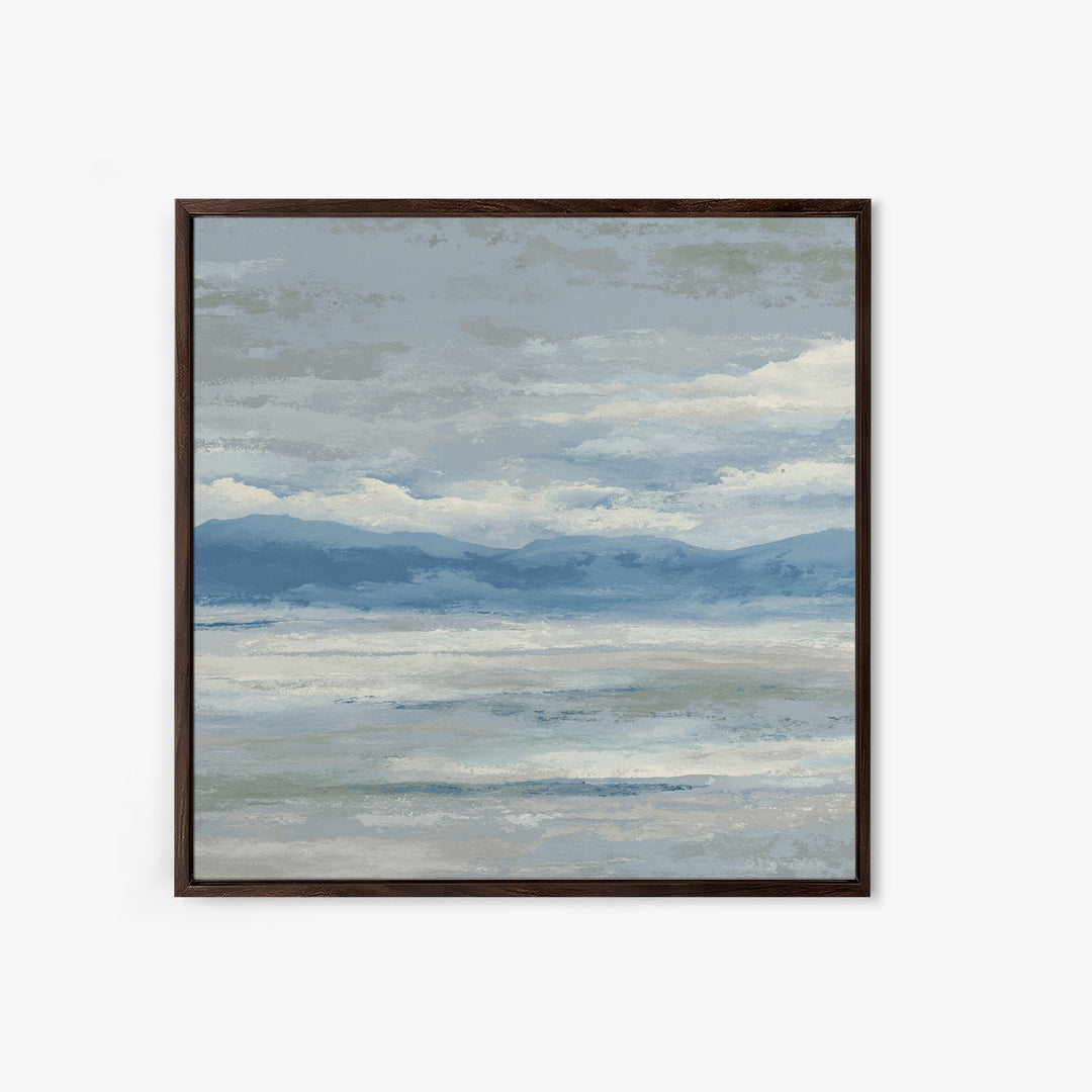 Simple Mountain Layers Canvas Print, Waiting Room Art, Digital Art Print, Waiting Room Decor, Watercolor Art, Calm, WRA-1x1-14