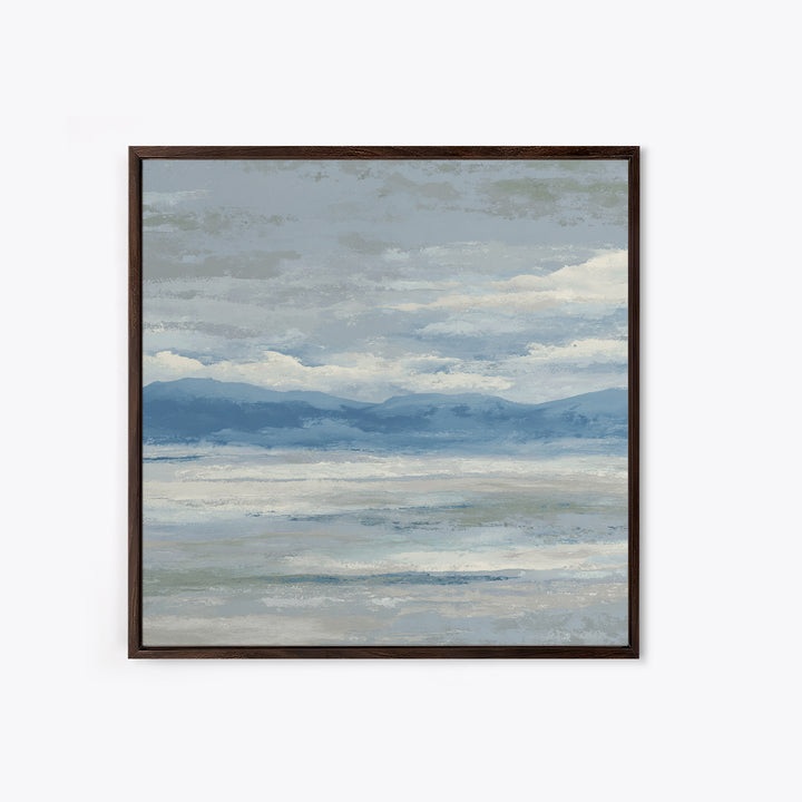 Simple Mountain Layers Canvas Print, Waiting Room Art, Digital Art Print, Waiting Room Decor, Watercolor Art, Calm, WRA-1x1-14