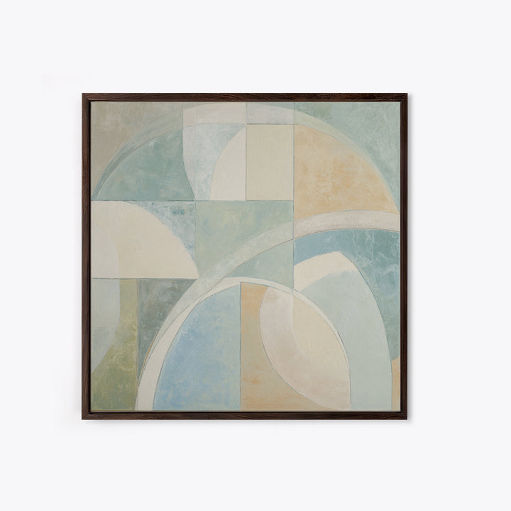 Modern Neutral Arch Abstraction Framed Canvas Print, Waiting Room Art, Therapy Office Decor, Waiting Room Decor, Fine Art, Calm, WRA-1x1-21