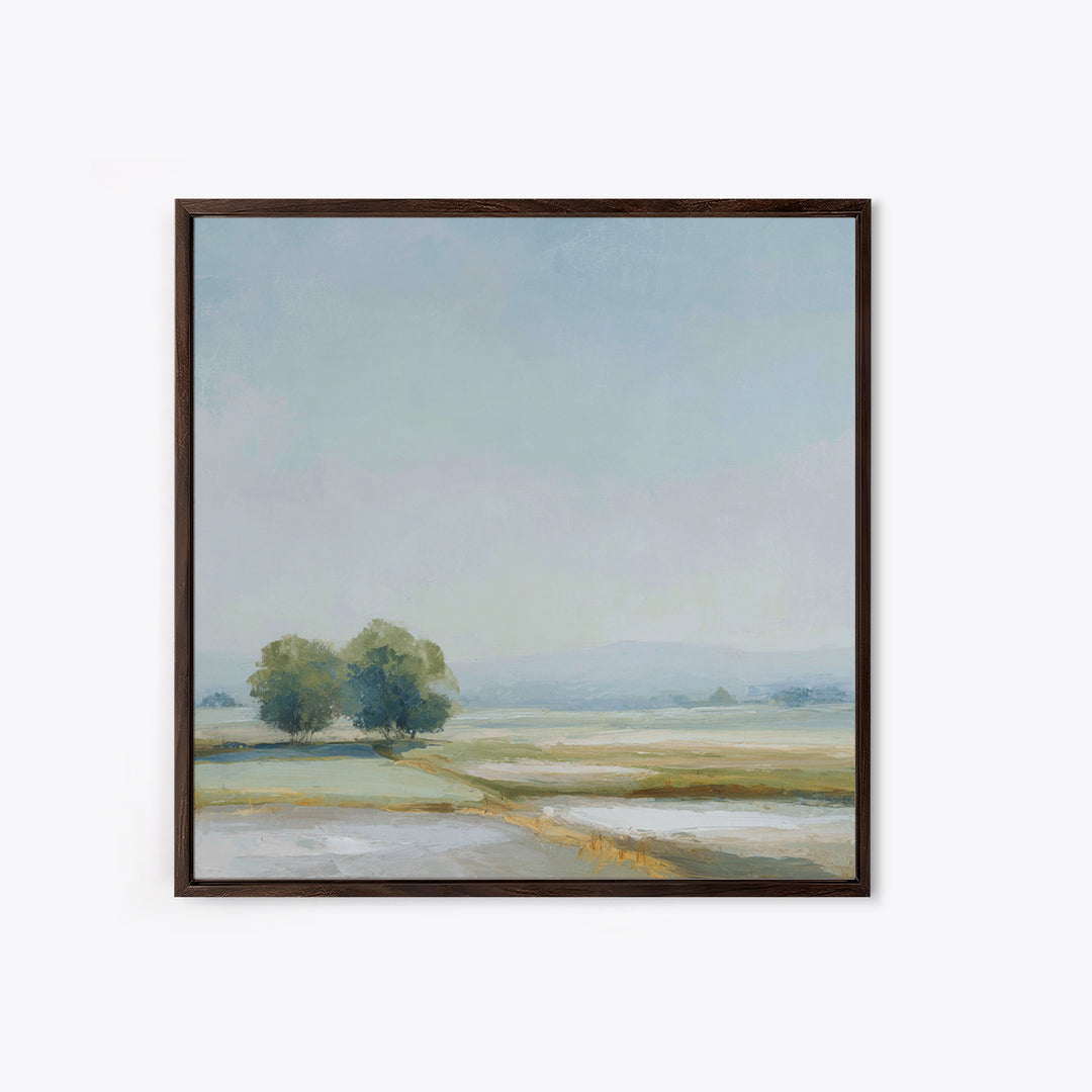 Open Field with Distant Tree Canvas Print, Waiting Room Art, Printable Art, Waiting Room Decor, Calm, Digital Art Print, WRA-1x1-23