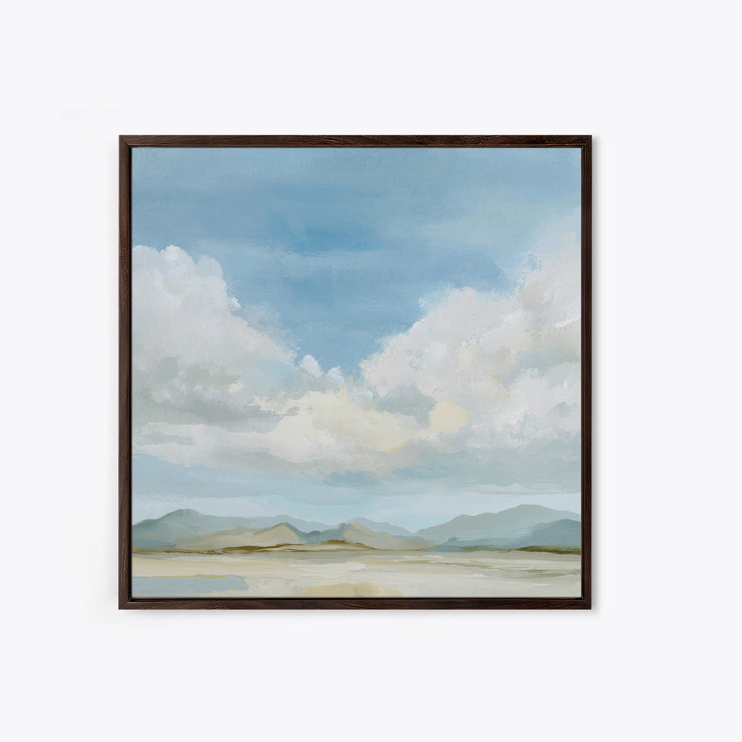 Calming Landscape with Open Sky and Gentle Canvas Print, Waiting Room Art, Modern Decor, Waiting Room Decor, Fine Art, Calm, WRA-1x1-25
