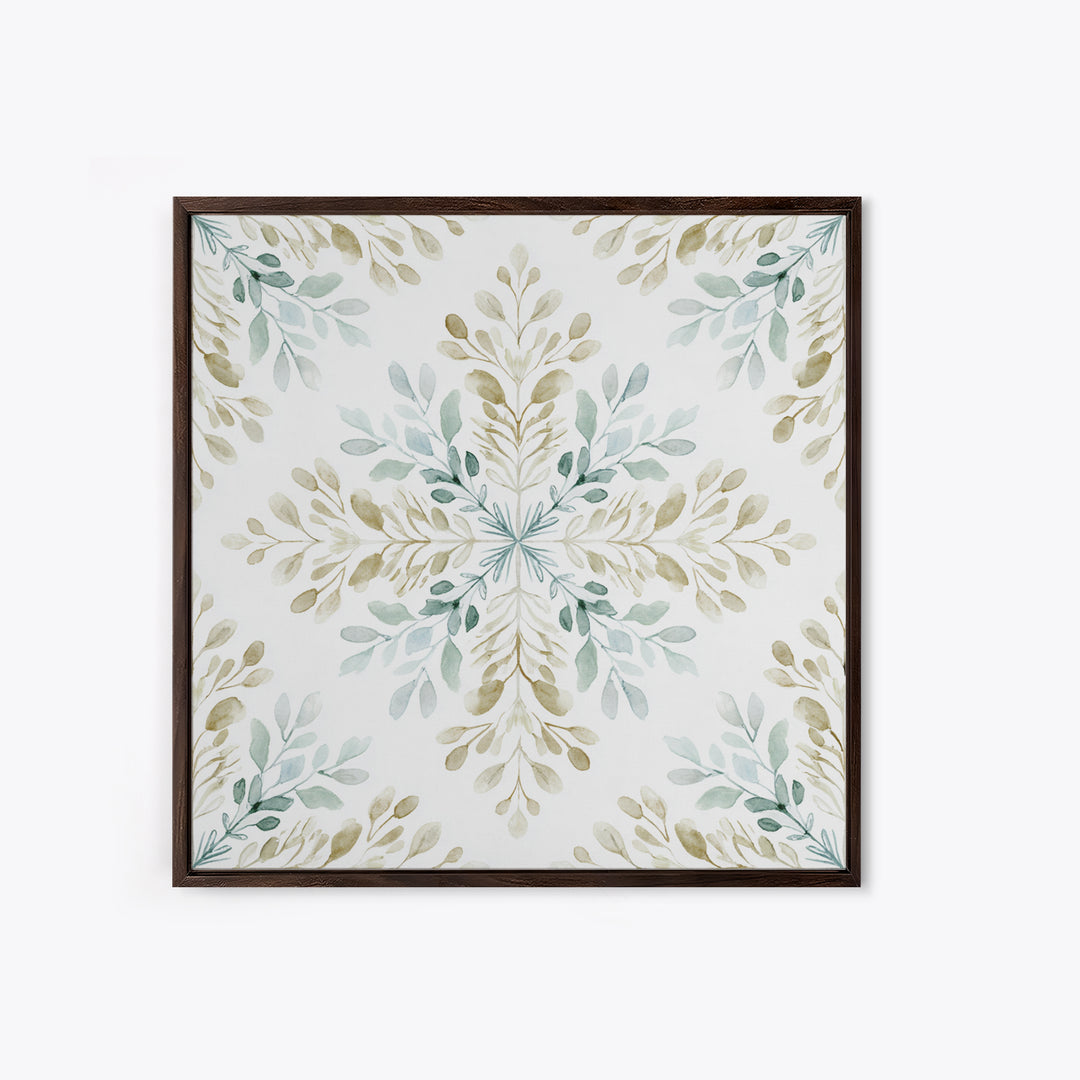 Neutral Botanical Branch Framed Canvas Print, Waiting Room Art, Minimalist Wall Art, Waiting Room Decor, Oil Painting, Calm, WRA-1x1-27