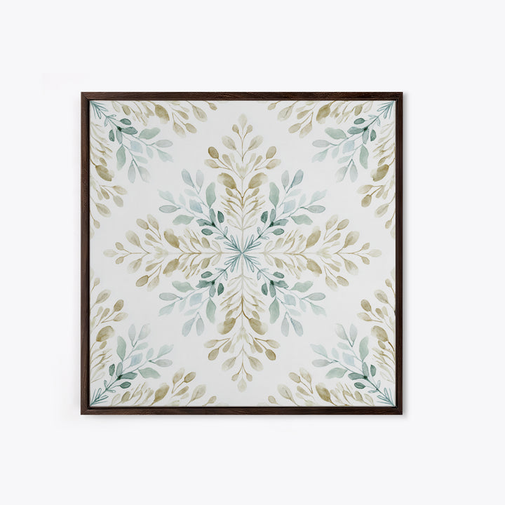 Neutral Botanical Branch Framed Canvas Print, Waiting Room Art, Minimalist Wall Art, Waiting Room Decor, Oil Painting, Calm, WRA-1x1-27