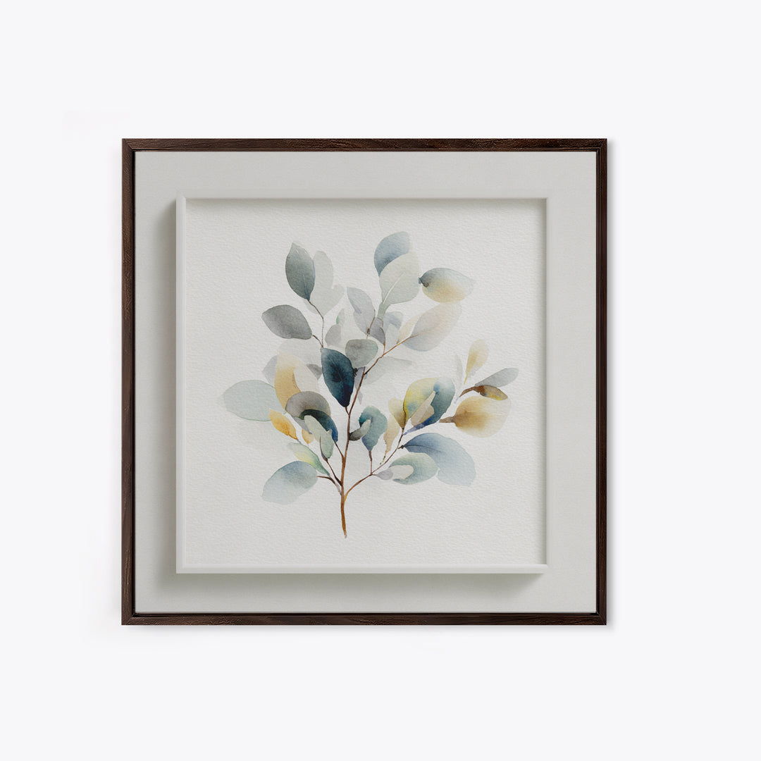 Neutral Botanical Branch Canvas Print, Waiting Room Art, Office Wall Art, Waiting Room Decor, Fine Art, Calm, Dental Wall Art, WRA-1x1-3