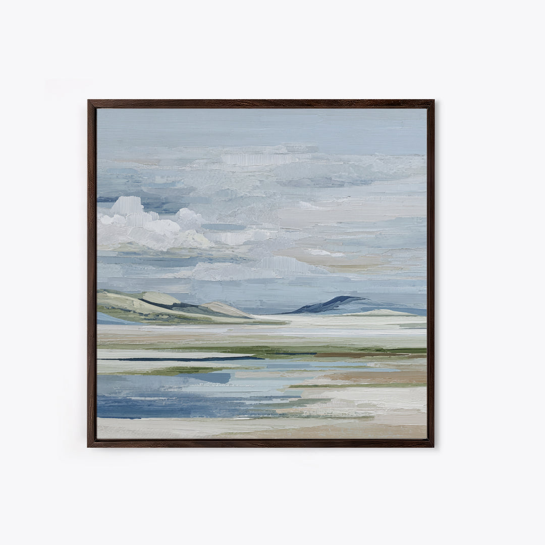 Calming Landscape with Open Sky and Gentle Canvas Print, Waiting Room Art, Modern Decor, Waiting Room Decor, Fine Art, Calm, WRA-1x1-49