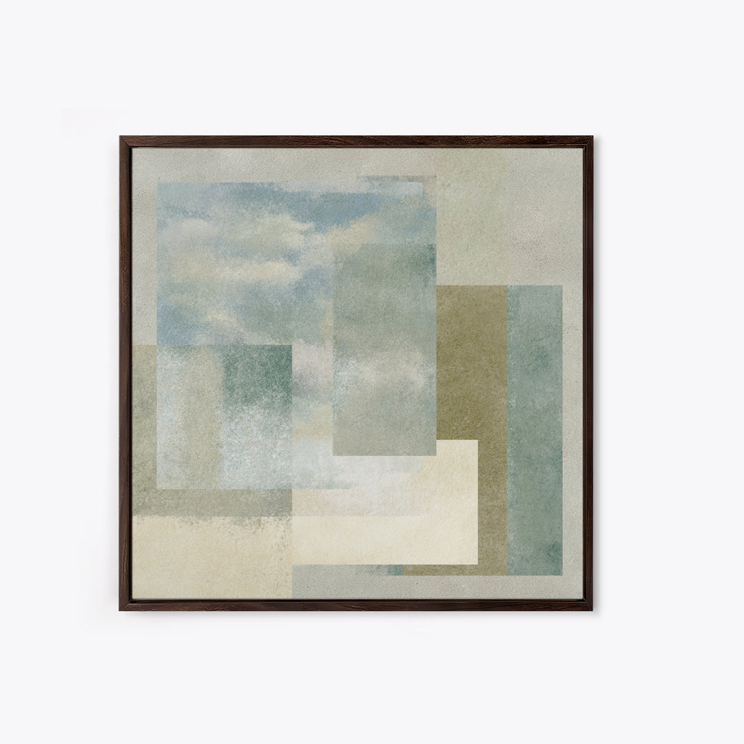 Minimal Geometric Composition Framed Canvas Print, Waiting Room Art, Fine Art Print, Waiting Room Decor, Abstract Art, Calm, WRA-1x1-53