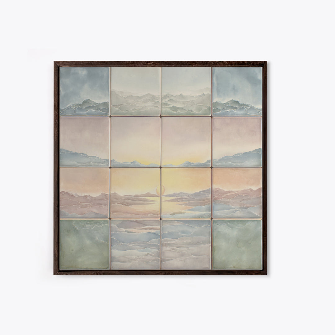 Warm Desert Sunrise Framed Canvas Print, Waiting Room Art, Photography Print, Waiting Room Decor, Calm, Minimalist Decor, WRA-1x1-61