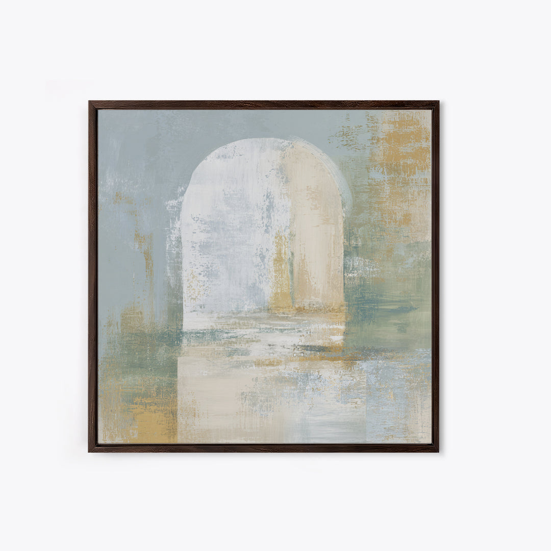 Modern Neutral Arch Abstraction Canvas Print, Waiting Room Art, Neutral Decor, Waiting Room Decor, Abstract Art, Calm, WRA-1x1-69