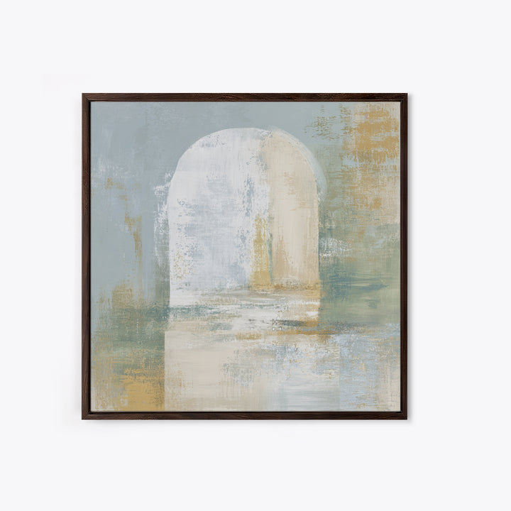 Modern Neutral Arch Abstraction Canvas Print, Waiting Room Art, Neutral Decor, Waiting Room Decor, Abstract Art, Calm, WRA-1x1-69