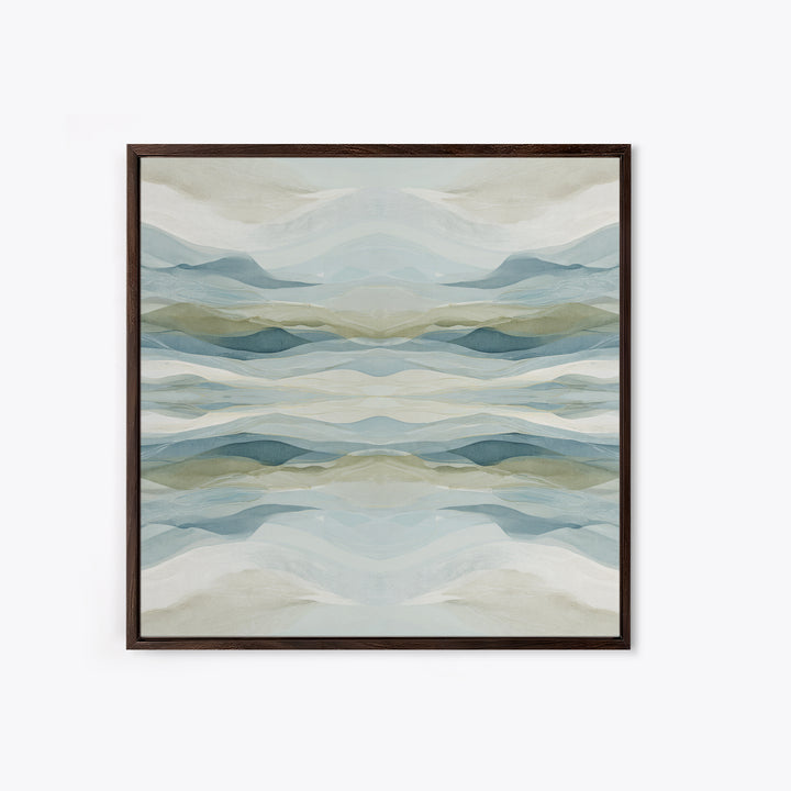 Soft Abstract Waves Framed Canvas Print, Waiting Room Art, Photography Print, Waiting Room Decor, Abstract Art, Calm, WRA-1x1-74