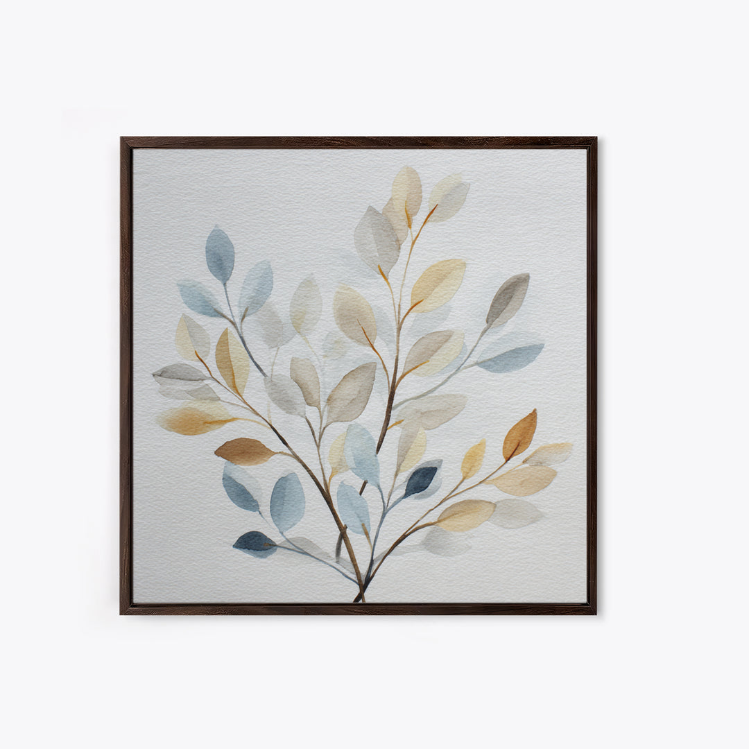 Neutral Botanical Branch Canvas Print, Waiting Room Art, Modern Decor, Waiting Room Decor, Fine Art, Calm, Home Decor, WRA-1x1-75