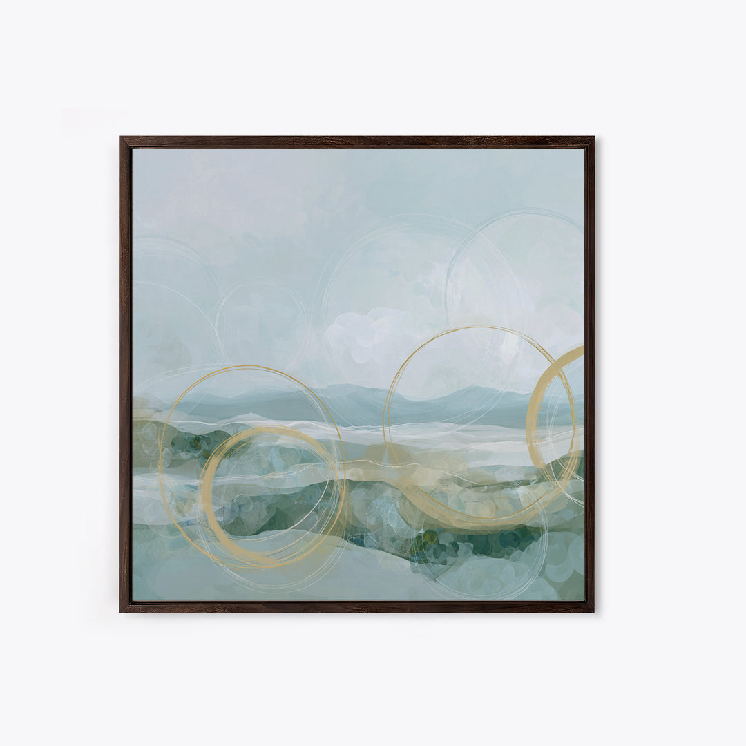 Abstract Circles Suggesting Calm Movement Canvas Print, Waiting Room Art, Neutral Decor, Waiting Room Decor, Fine Art, Calm, WRA-1x1-82