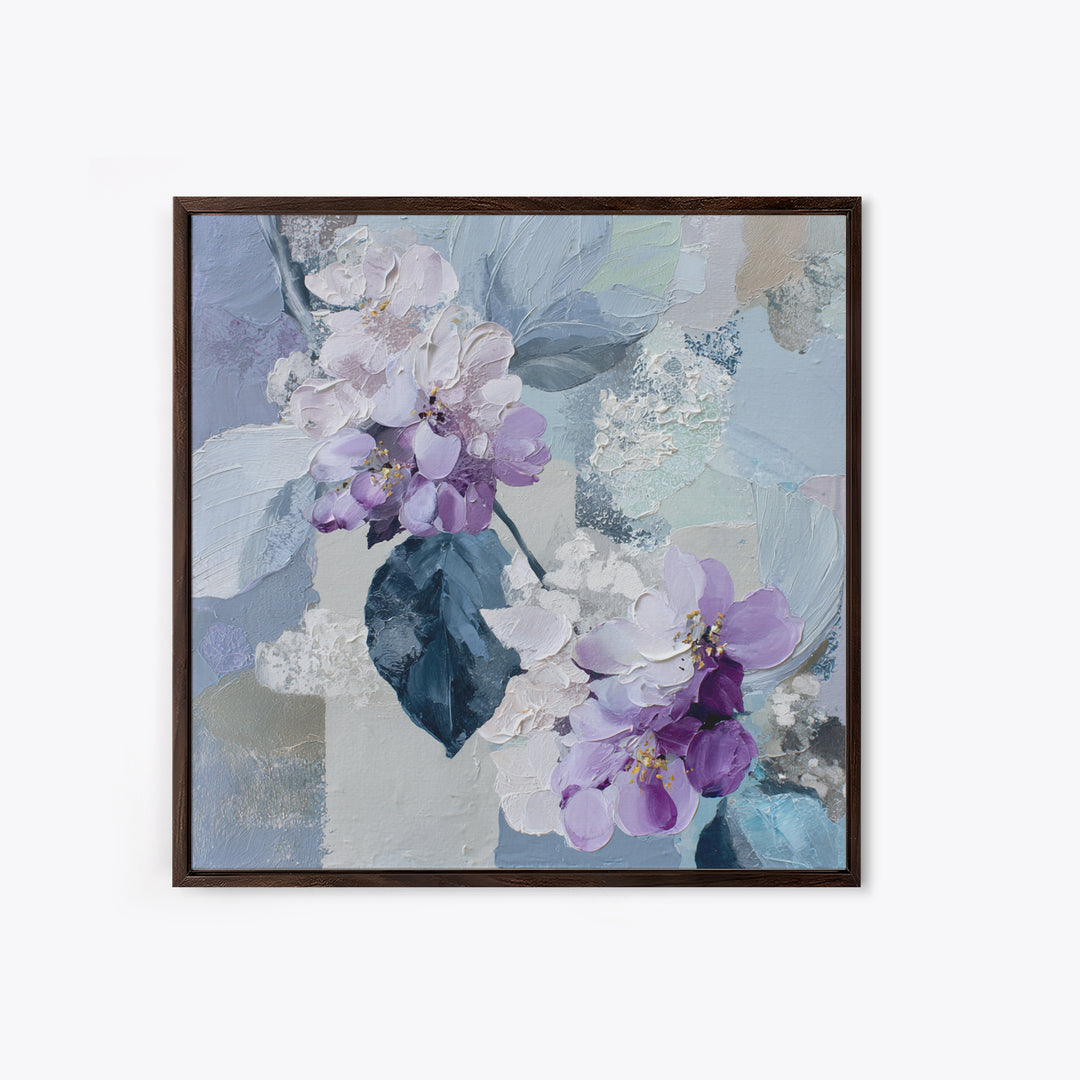 Soft Lavender Botanical Still Life Canvas Print, Waiting Room Art, Dental Art, Waiting Room Decor, Watercolor Art, Calm, WRA-1x1-92