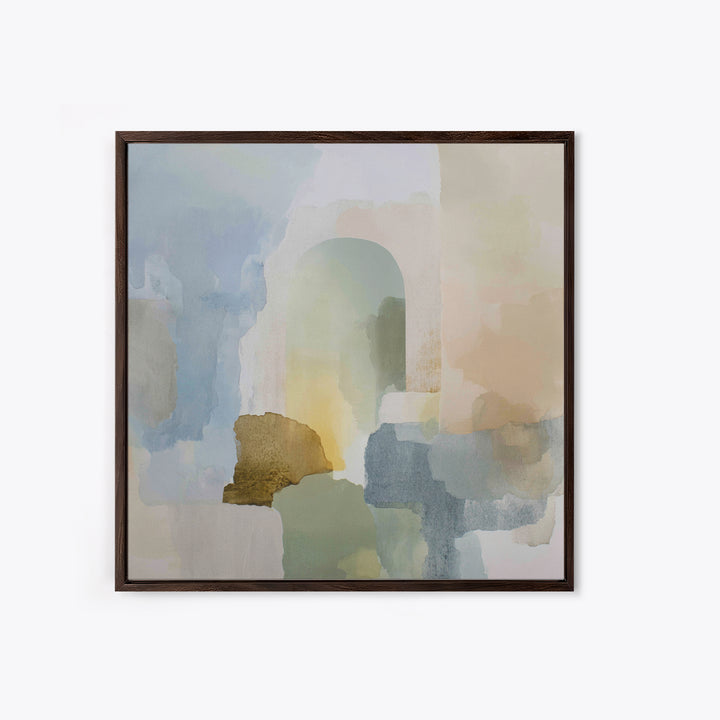 Modern Neutral Arch Abstraction Framed Canvas Print, Waiting Room Art, Luxury Decor, Waiting Room Decor, Abstract Art, Calm, WRA-1x1-93