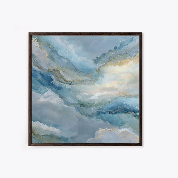 Soft Abstract Waves Canvas Print, Waiting Room Art, Boho Decor, Waiting Room Decor, Abstract Art, Calm, Printable Wall Art, WRA-1x1-98
