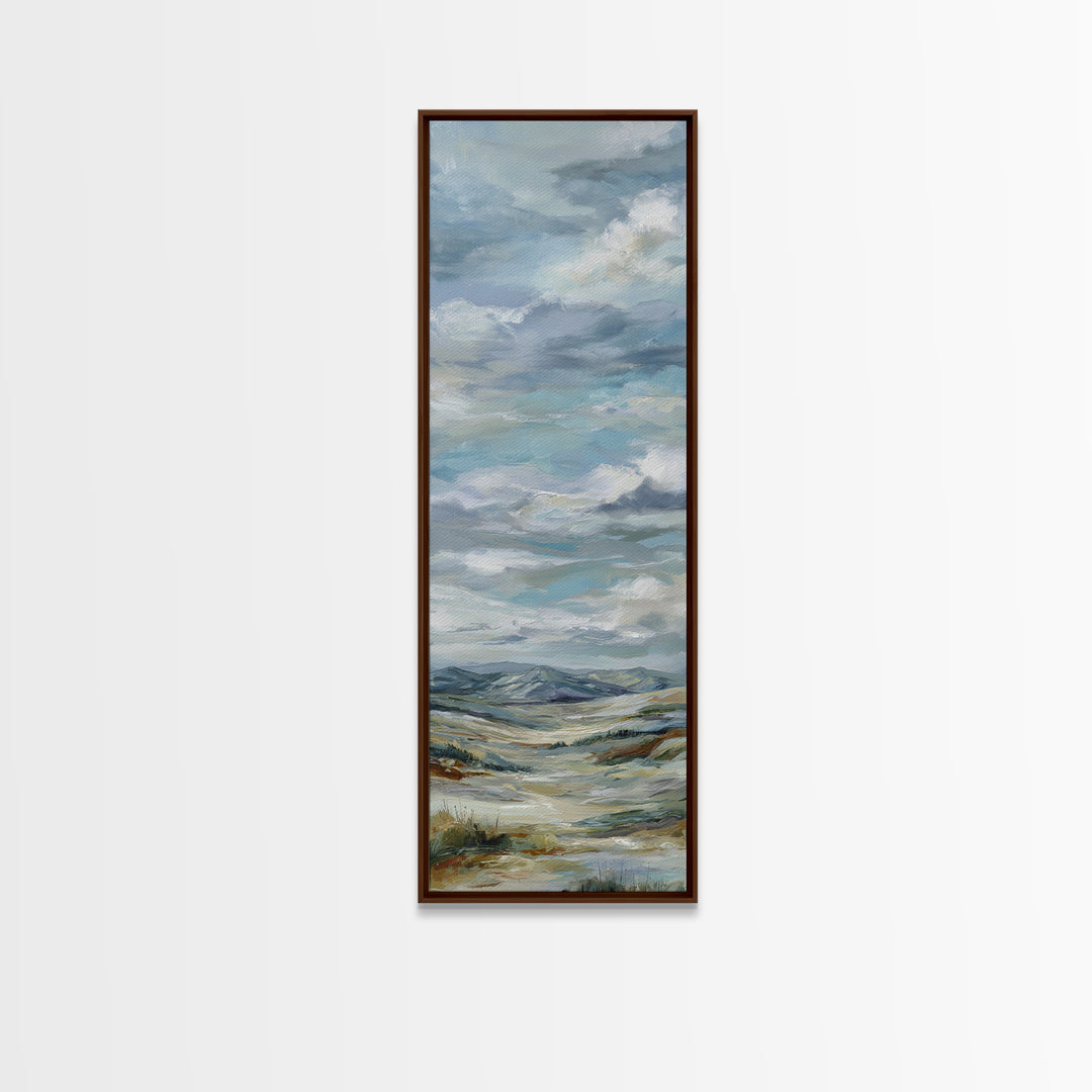 Large Cloudscape with Hopeful Light Canvas Print, Waiting Room Art, Office Art, Waiting Room Decor, Calm, Gallery Decor, WRA-1x3-100