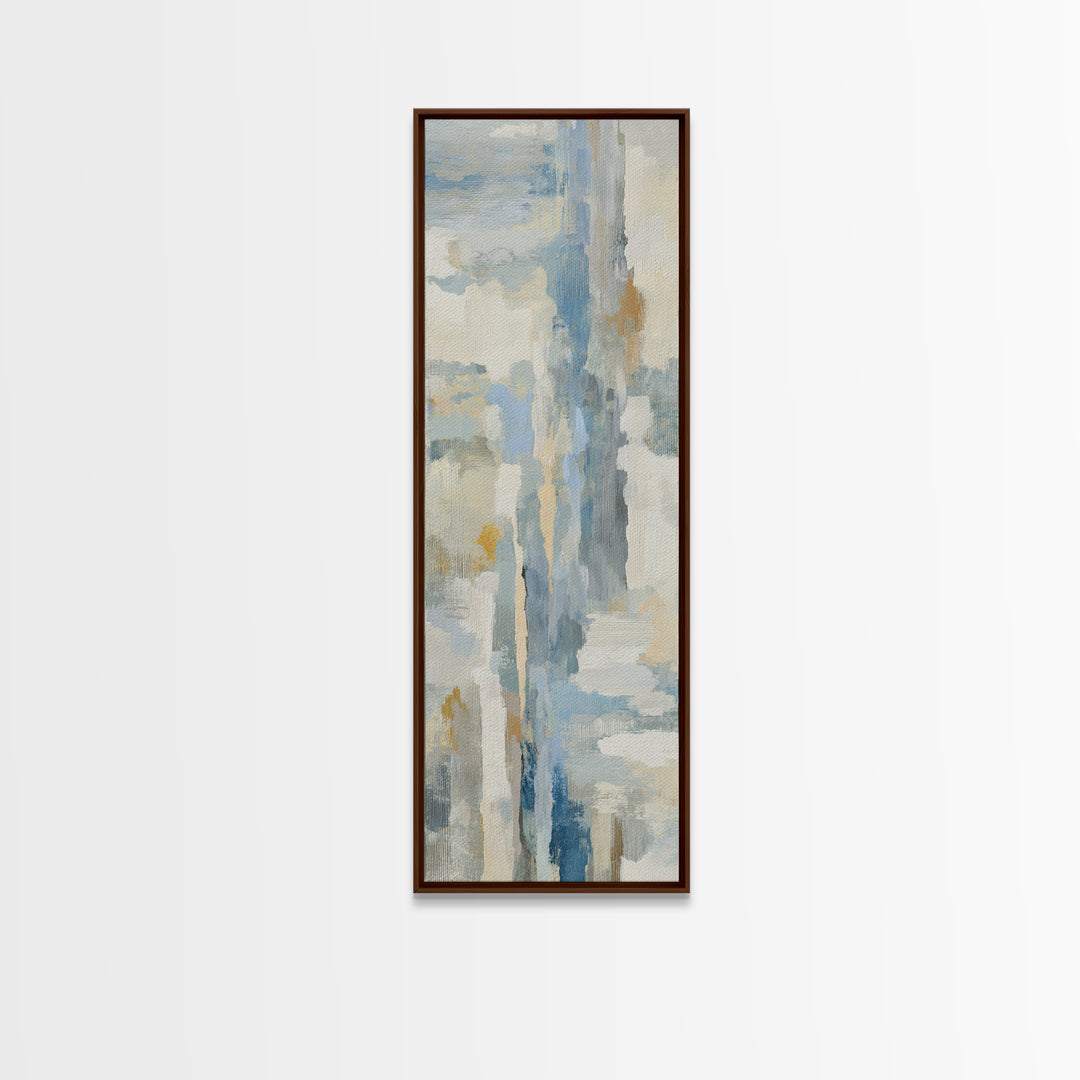 Light Marble Texture Abstract Canvas Print, Waiting Room Art, Boho Decor, Waiting Room Decor, Abstract Art, Calm, WRA-1x3-12