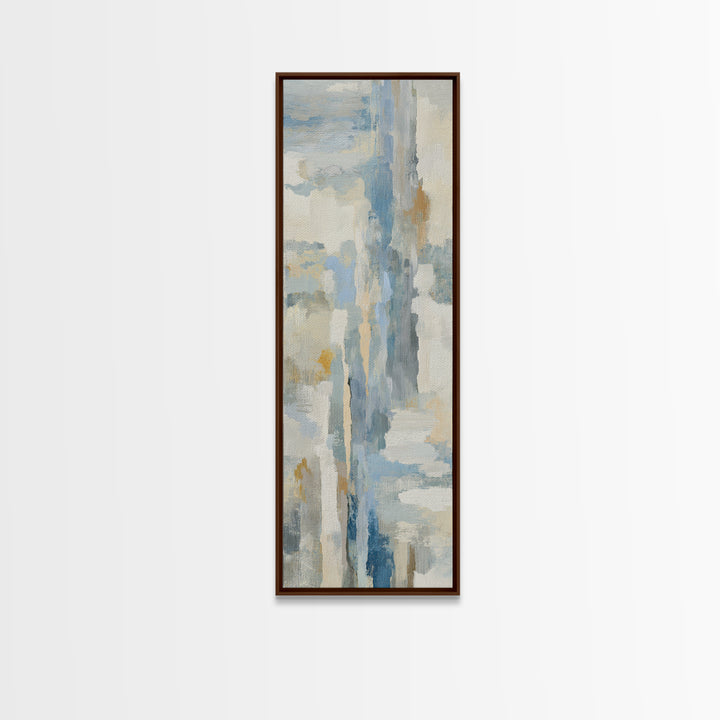 Light Marble Texture Abstract Canvas Print, Waiting Room Art, Boho Decor, Waiting Room Decor, Abstract Art, Calm, WRA-1x3-12