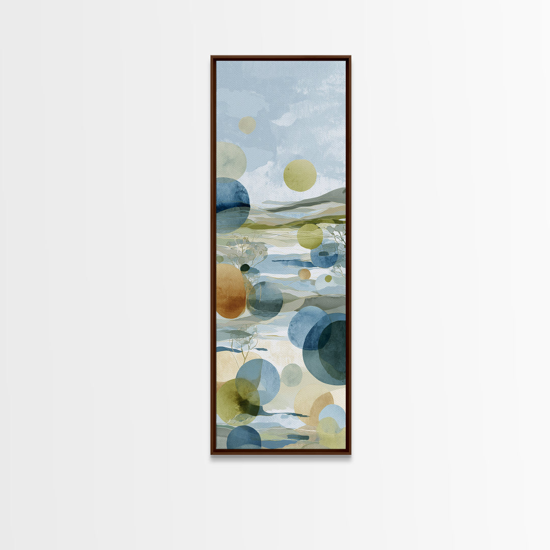 Abstract Circles Suggesting Calm Movement Canvas Print, Waiting Room Art, Dental Wall Art, Waiting Room Decor, Fine Art, Calm, WRA-1x3-22