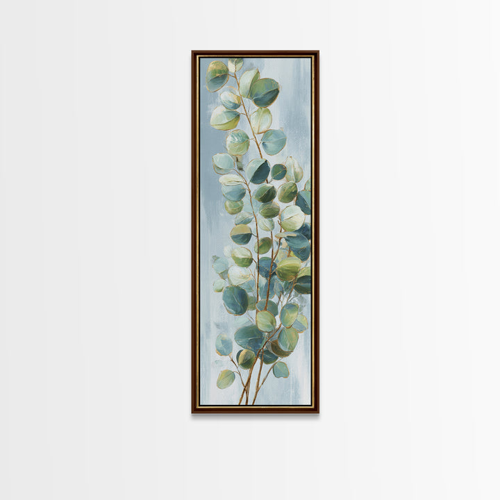 Clean Eucalyptus Leaf Study Framed Canvas Print, Waiting Room Art, Modern Decor, Waiting Room Decor, Fine Art, Calm, Home Decor, WRA-1x3-29