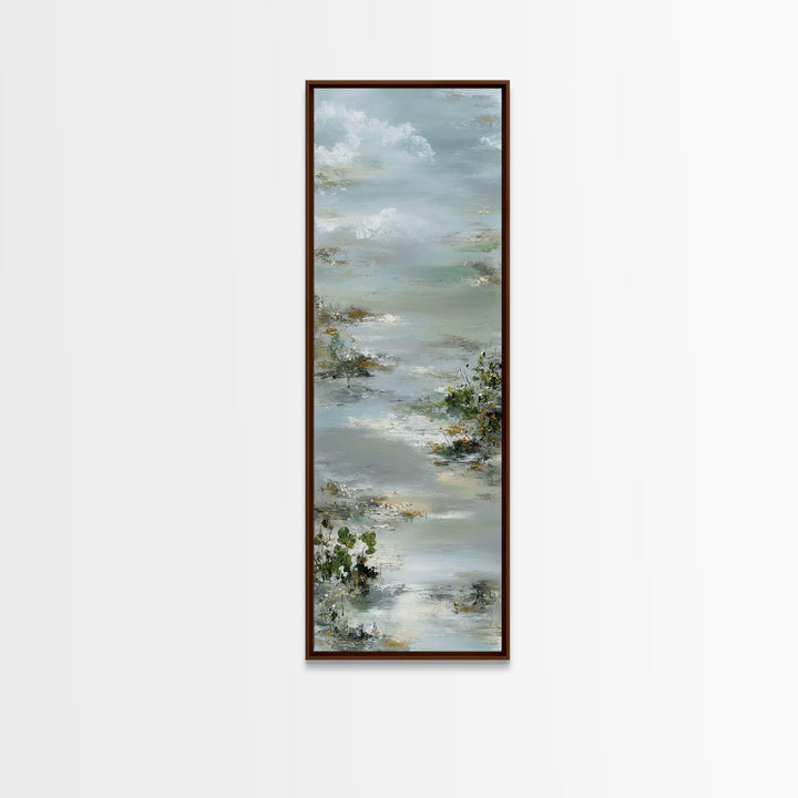 Soft Lavender Botanical Still Life Canvas Print, Waiting Room Art, Textured Painting, Waiting Room Decor, Watercolor Art, Calm, WRA-1x3-32