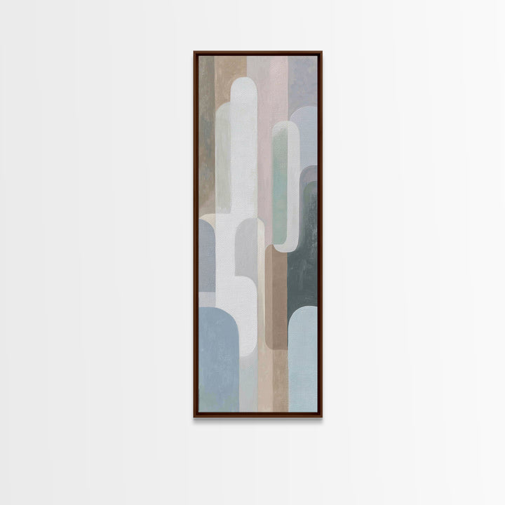 Modern Neutral Arch Abstraction Canvas Print, Waiting Room Art, Wall Sculpture, Waiting Room Decor, Calm, Dog Wall Art, WRA-1x3-33