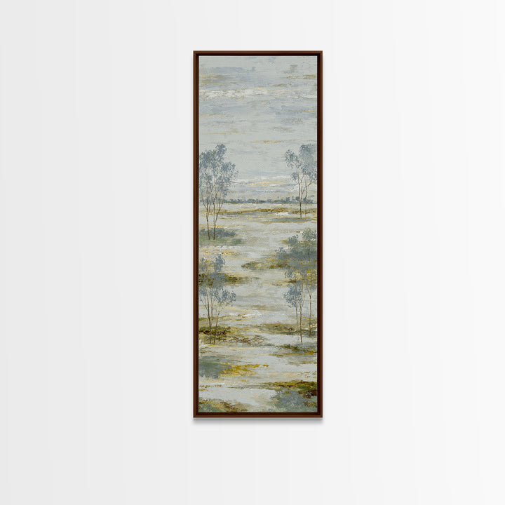 Open Field with Distant Tree Canvas Print, Waiting Room Art, Wall Art, Waiting Room Decor, Fine Art, Calm, Floral Wall Art, WRA-1x3-35