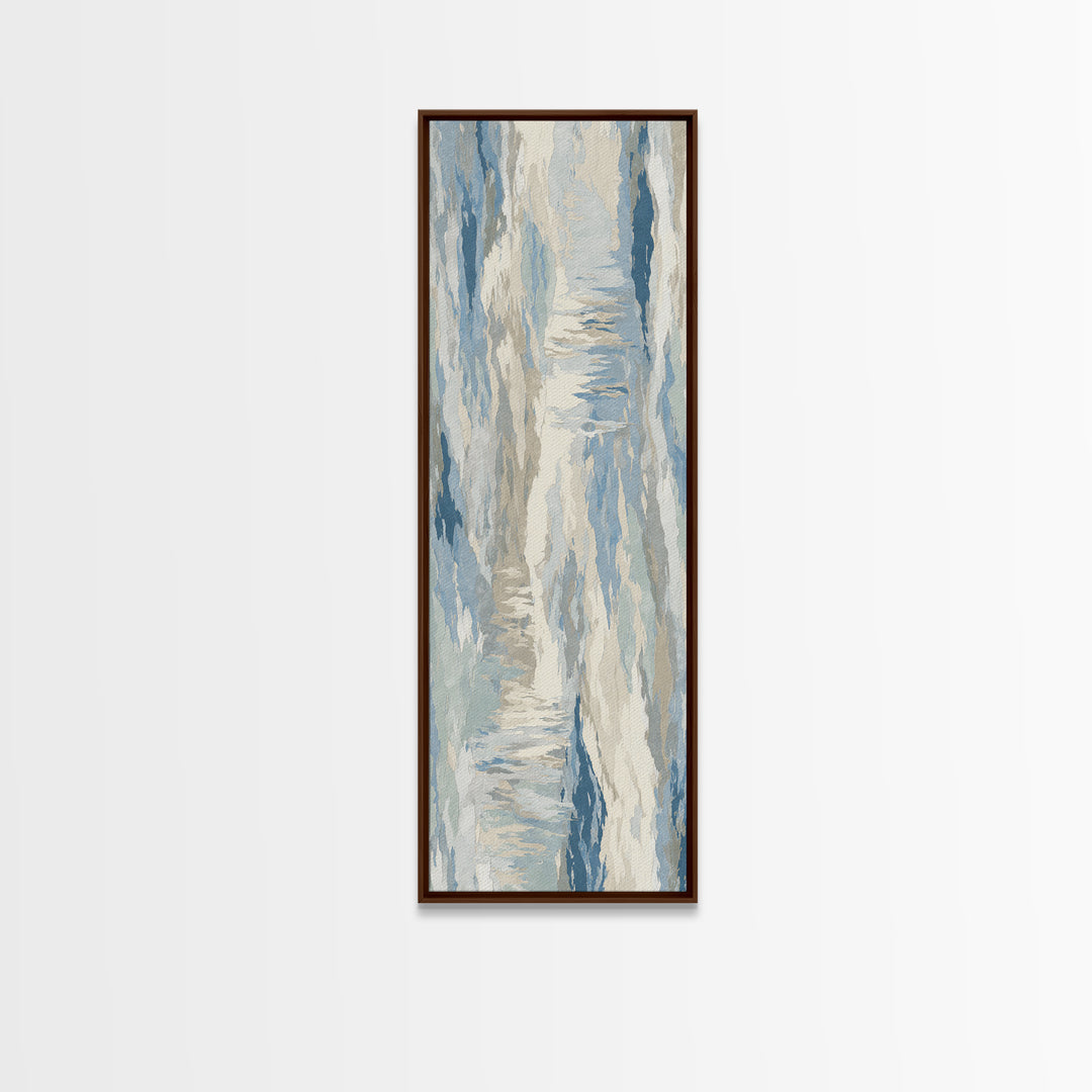 Soft Abstract Waves Canvas Print, Waiting Room Art, Therapy Office Decor, Waiting Room Decor, Fine Art, Calm, Art Print, WRA-1x3-38