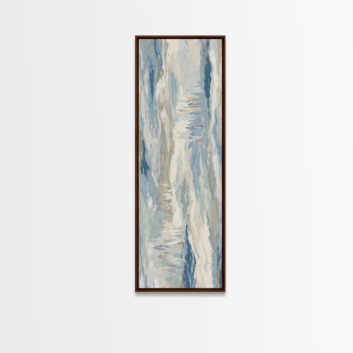 Soft Abstract Waves Canvas Print, Waiting Room Art, Therapy Office Decor, Waiting Room Decor, Fine Art, Calm, Art Print, WRA-1x3-38