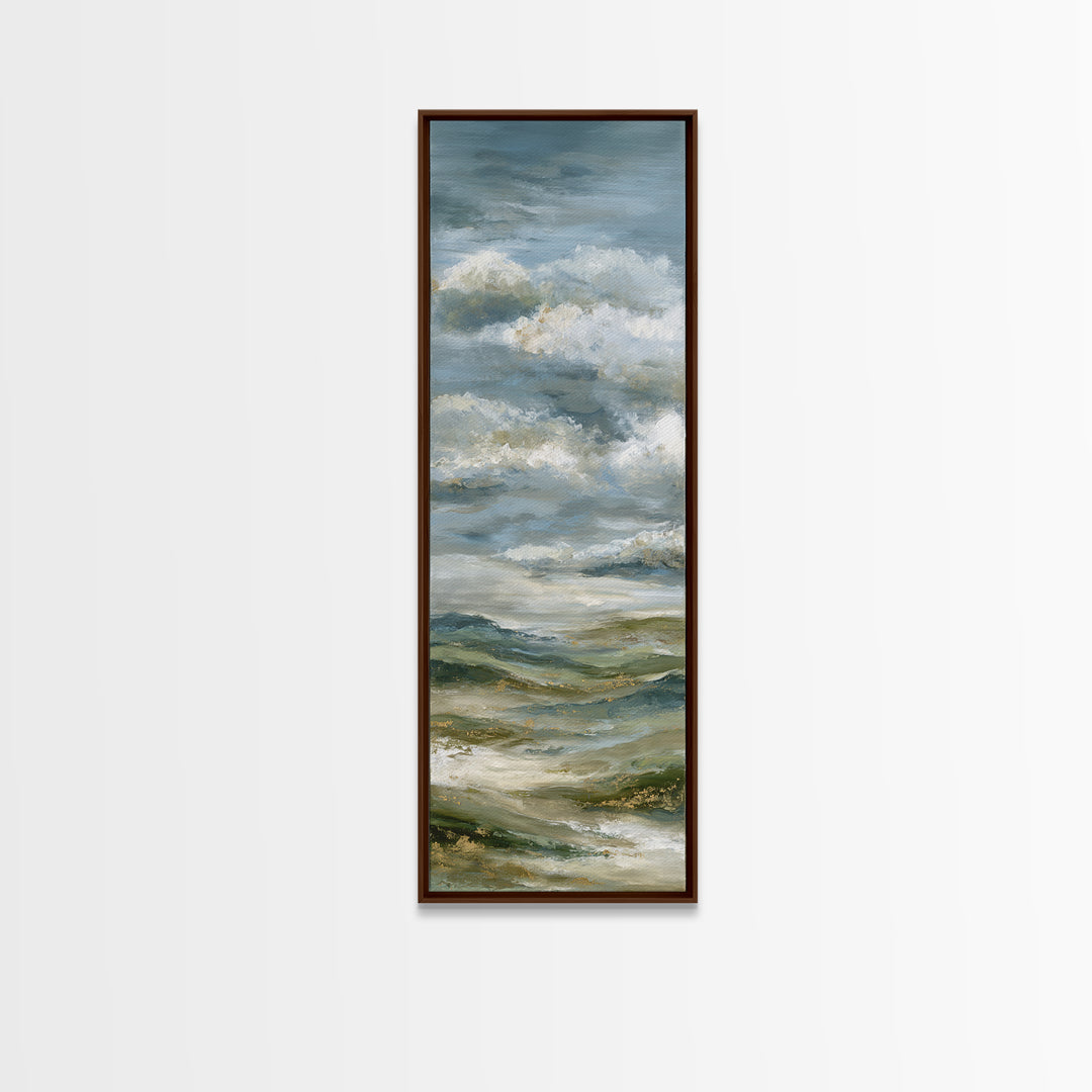 Large Cloudscape with Hopeful Light Framed Canvas Print, Waiting Room Art, Fine Art Print, Waiting Room Decor, Fine Art, Calm, WRA-1x3-4