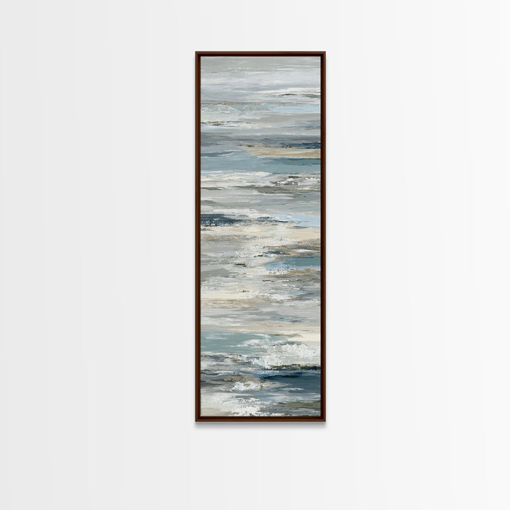 Simple Mountain Layers Framed Canvas Print, Waiting Room Art, Fine Art, Waiting Room Decor, Calm, Minimalist Decor, WRA-1x3-50