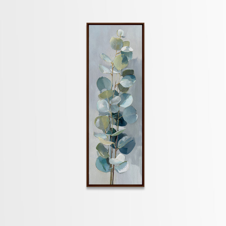 Clean Eucalyptus Leaf Study Canvas Print, Waiting Room Art, Art Print, Waiting Room Decor, Fine Art, Calm, Abstract Art, WRA-1x3-77