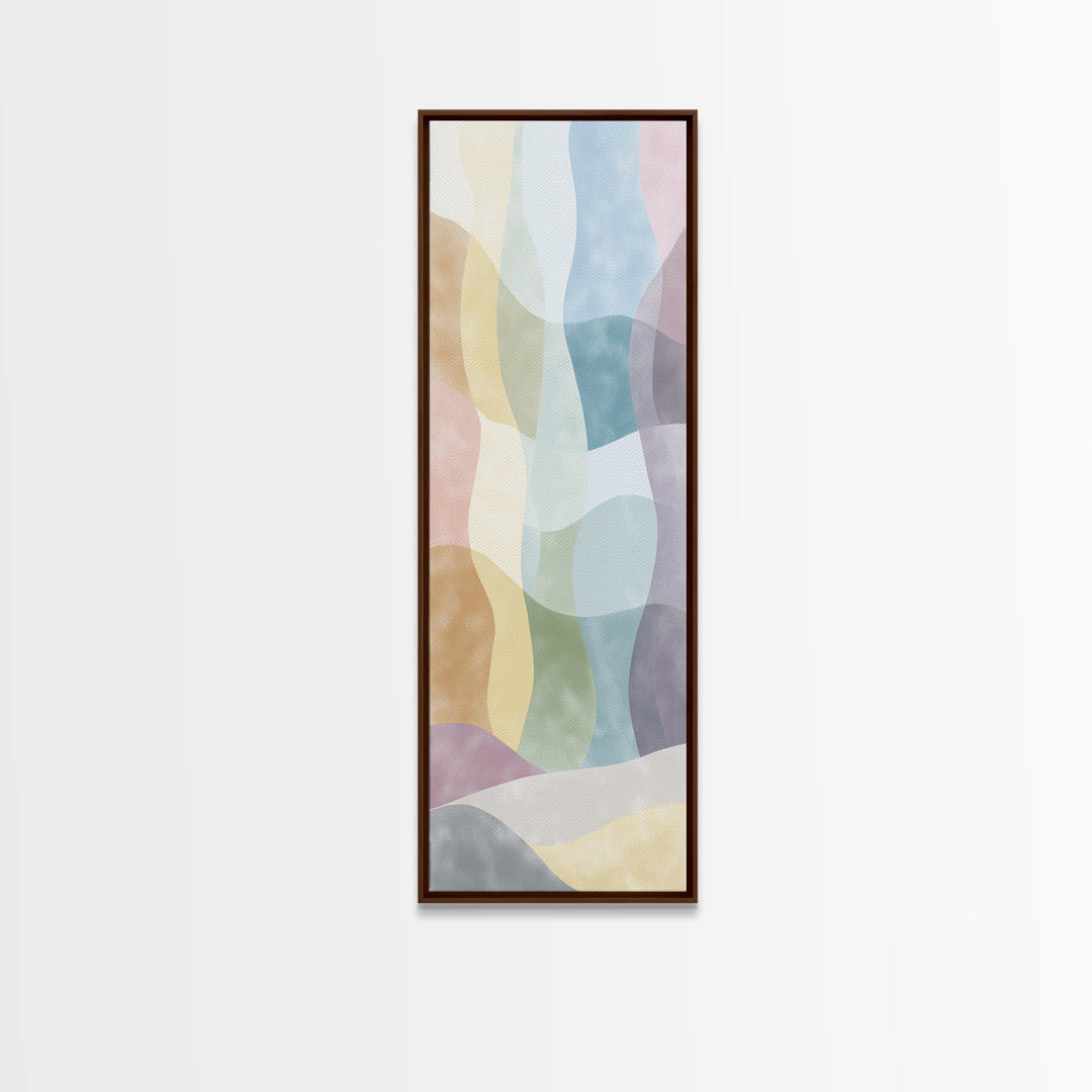 Pastel Rainbow Shapes for Pediatric Spaces Canvas Print, Waiting Room Art, Photography Print, Waiting Room Decor, Abstract Art, WRA-1x3-78