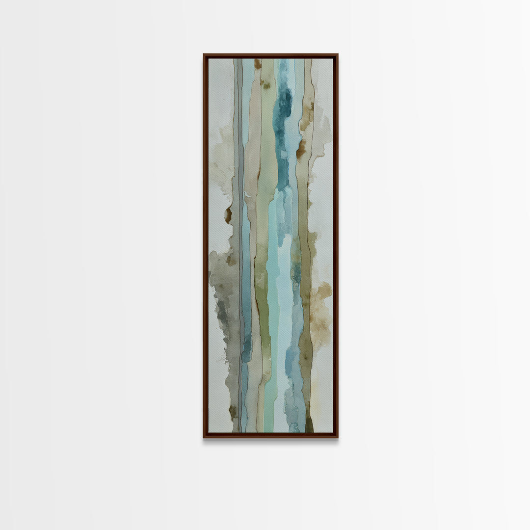 Modern Neutral Arch Abstraction Canvas Print, Waiting Room Art, Floral Wall Art, Waiting Room Decor, Abstract Art, Calm, WRA-1x3-81