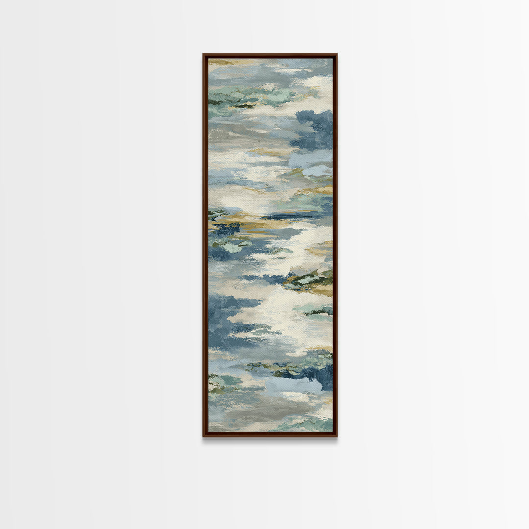 Soft Abstract Waves Canvas Print, Waiting Room Art, Luxury Decor, Waiting Room Decor, Abstract Art, Calm, Original Art, WRA-1x3-86