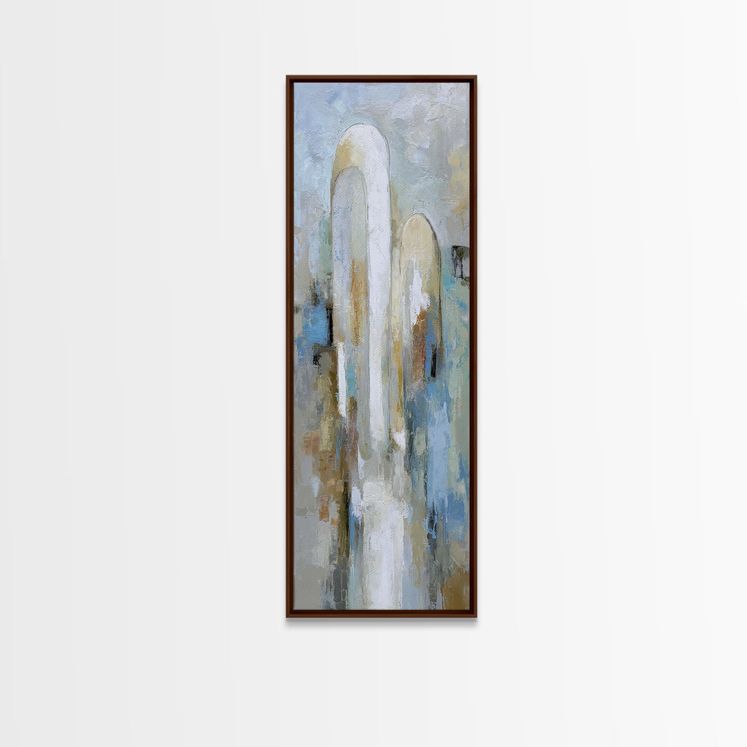 Modern Neutral Arch Abstraction Canvas Print, Waiting Room Art, Neutral Decor, Waiting Room Decor, Abstract Art, Calm, WRA-1x3-9