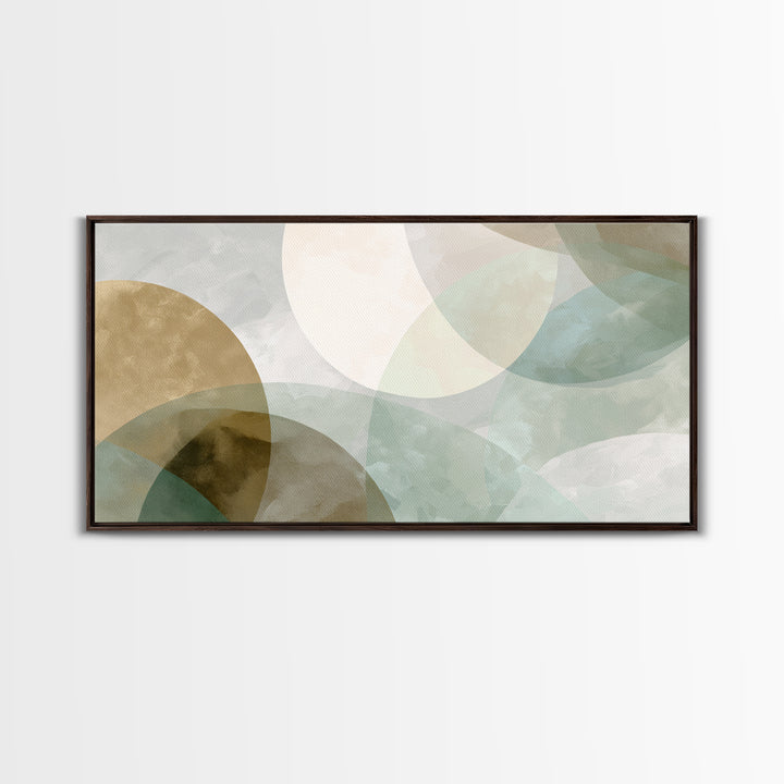 Minimal Geometric Composition Framed Canvas Print, Waiting Room Art, Home Decor, Waiting Room Decor, Fine Art, Calm, Modern Art, WRA-2x1-1