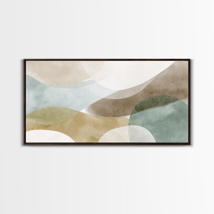 Minimal Geometric Composition Framed Canvas Print, Waiting Room Art, Home Decor, Waiting Room Decor, Fine Art, Calm, Modern Art, WRA-2x1-25