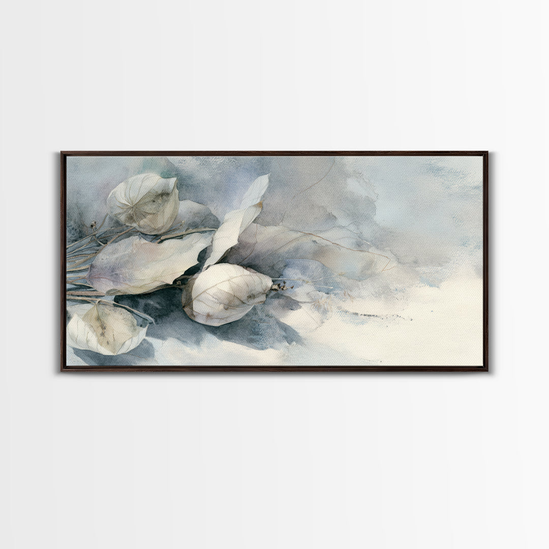 Soft Lavender Botanical Still Life Framed Canvas Print, Waiting Room Art, Home Decor, Waiting Room Decor, Fine Art, Calm, WRA-2x1-40
