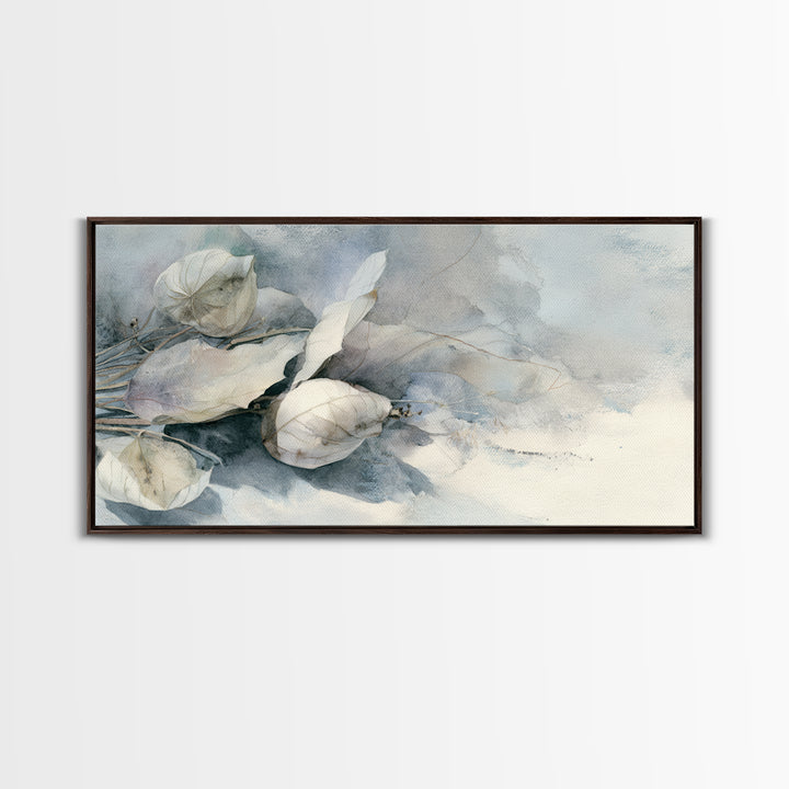 Soft Lavender Botanical Still Life Framed Canvas Print, Waiting Room Art, Home Decor, Waiting Room Decor, Fine Art, Calm, WRA-2x1-40