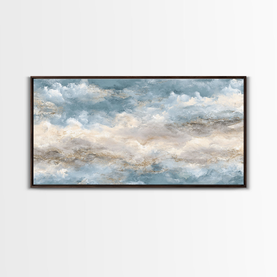 Light Marble Texture Abstract Canvas Print, Waiting Room Art, Textured Painting, Waiting Room Decor, Calm, Printable Art, WRA-2x1-44
