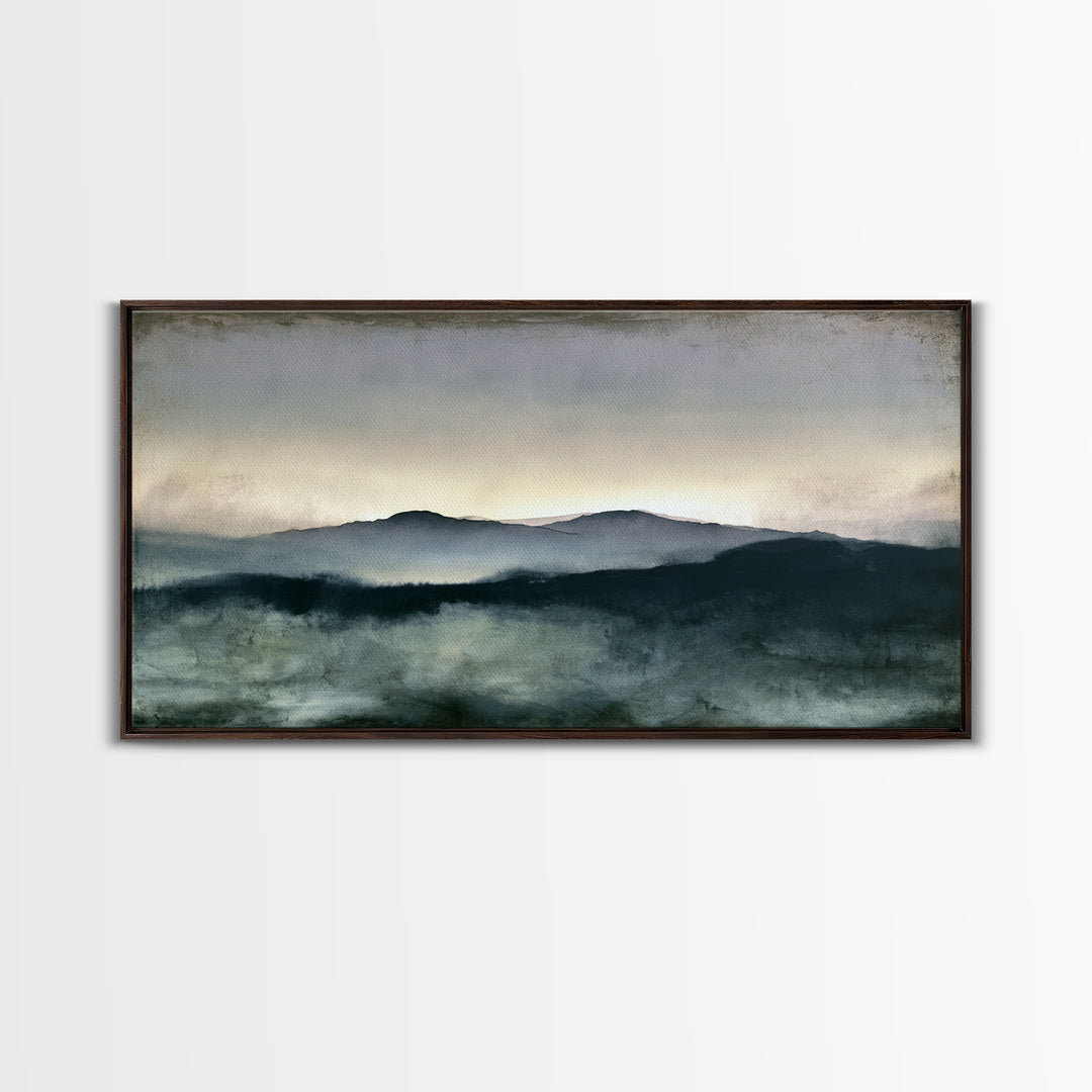 Calming Landscape with Open Sky and Gentle Canvas Print, Waiting Room Art, Living Room Wall Art, Waiting Room Decor, Calm, WRA-2x1-69