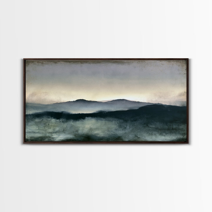 Calming Landscape with Open Sky and Gentle Canvas Print, Waiting Room Art, Living Room Wall Art, Waiting Room Decor, Calm, WRA-2x1-69