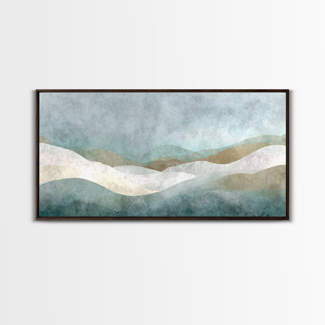 Minimal Geometric Composition Canvas Print, Waiting Room Art, Abstract Art, Waiting Room Decor, Calm, Landscape, WRA-2x1-73